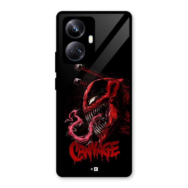 Hybrid Carnage Glass Back Case for Realme 10 Pro Plus