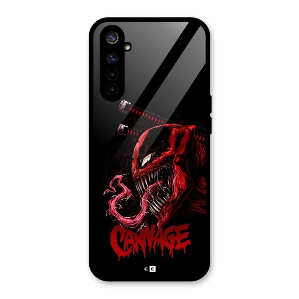 Hybrid Carnage Glass Back Case for Realme 6