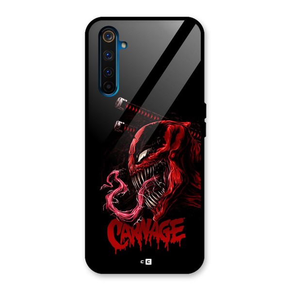 Hybrid Carnage Glass Back Case for Realme 6 Pro