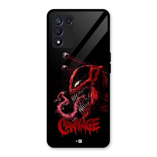 Hybrid Carnage Glass Back Case for Realme 9 5G Speed