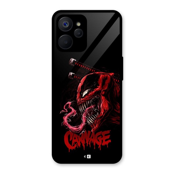 Hybrid Carnage Glass Back Case for Realme 9i 5G