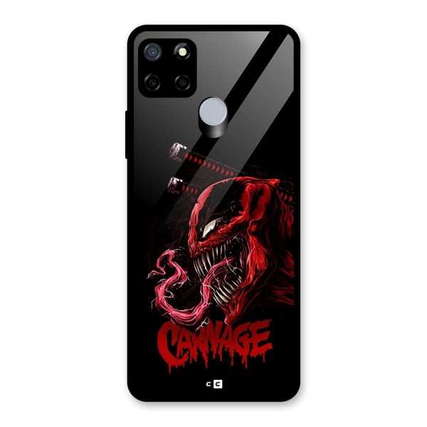 Hybrid Carnage Glass Back Case for Realme C15