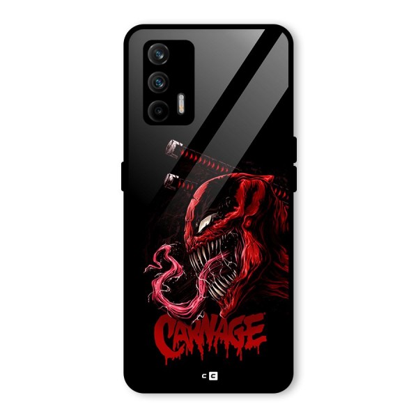 Hybrid Carnage Glass Back Case for Realme GT 5G