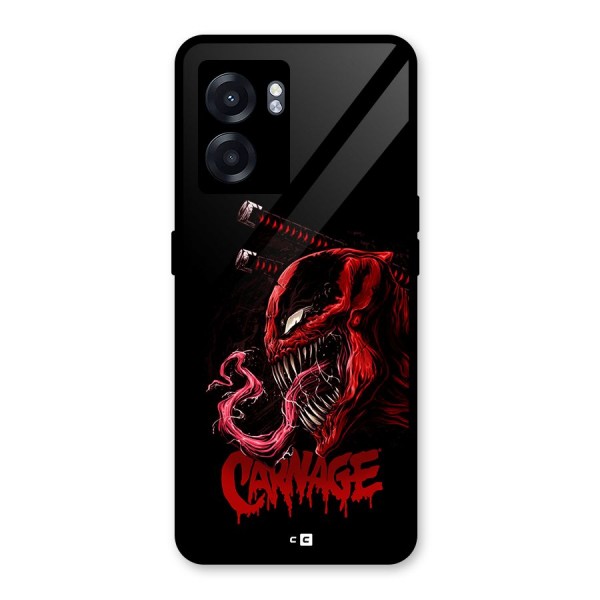 Hybrid Carnage Glass Back Case for Realme Narzo 50 5G