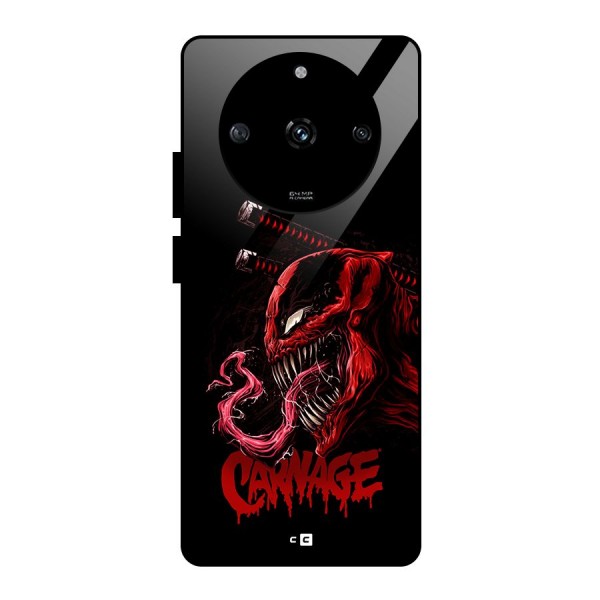 Hybrid Carnage Glass Back Case for Realme Narzo 60 5G