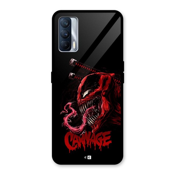 Hybrid Carnage Glass Back Case for Realme X7