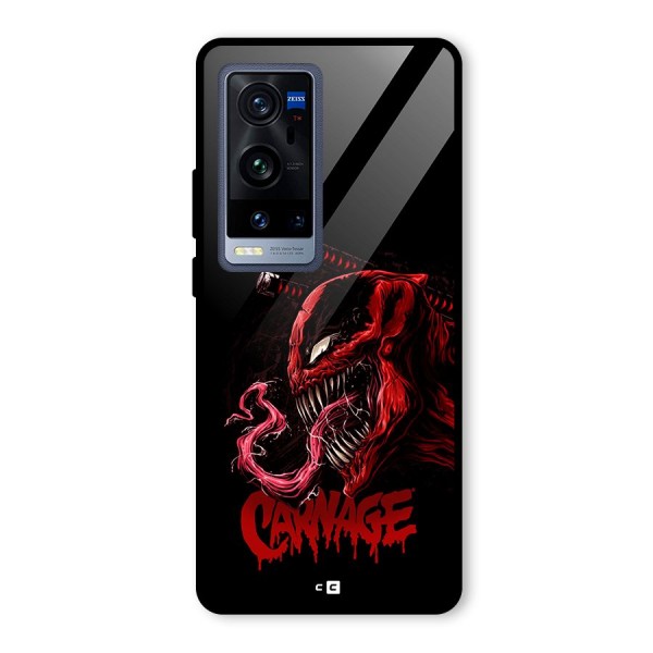 Hybrid Carnage Glass Back Case for Vivo X60 Pro Plus