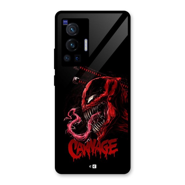 Hybrid Carnage Glass Back Case for Vivo X70 Pro