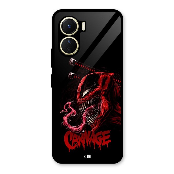 Hybrid Carnage Glass Back Case for Vivo Y56