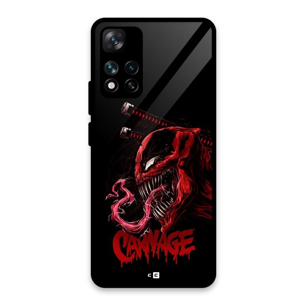 Hybrid Carnage Glass Back Case for Xiaomi 11i HyperCharge 5G