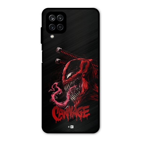 Hybrid Carnage Metal Back Case for Galaxy A12