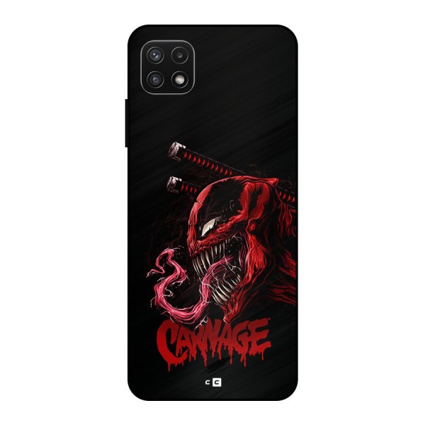 Hybrid Carnage Metal Back Case for Galaxy A22 5G