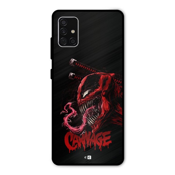 Hybrid Carnage Metal Back Case for Galaxy A51