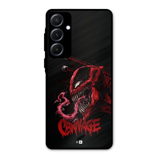 Hybrid Carnage Metal Back Case for Galaxy A55