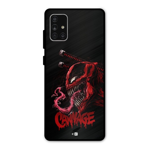 Hybrid Carnage Metal Back Case for Galaxy A71