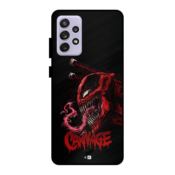 Hybrid Carnage Metal Back Case for Galaxy A72