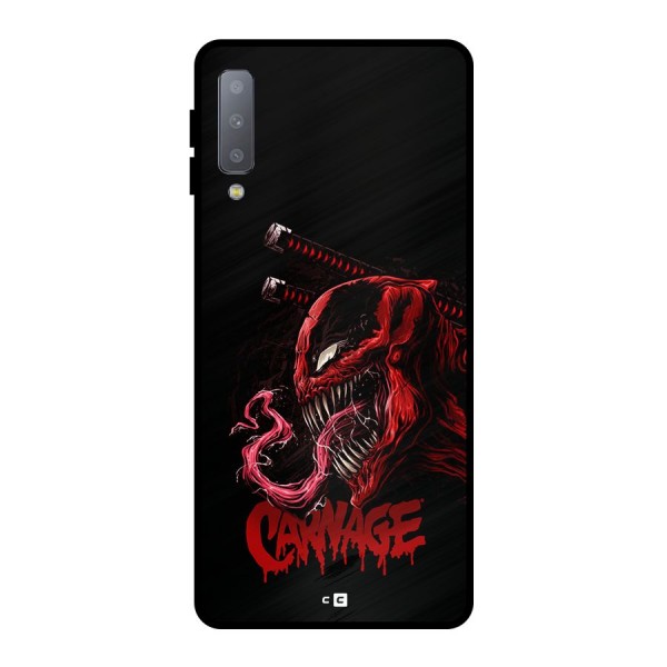 Hybrid Carnage Metal Back Case for Galaxy A7 (2018)