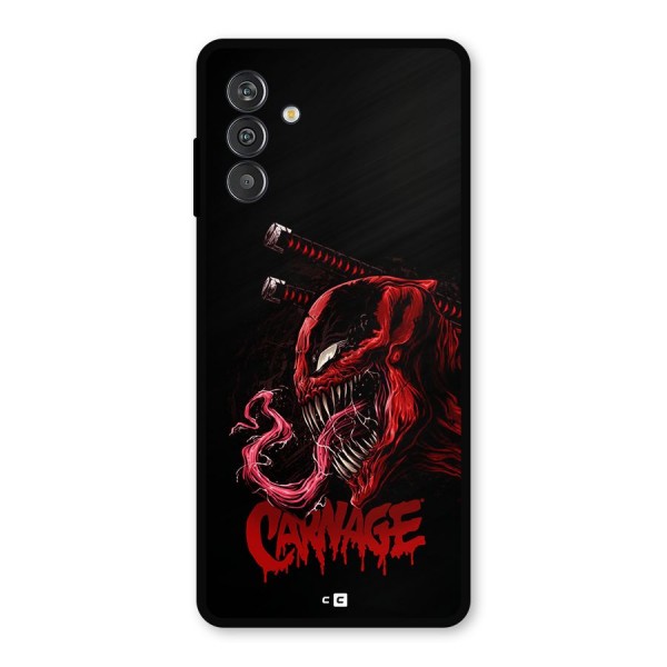 Hybrid Carnage Metal Back Case for Galaxy F13