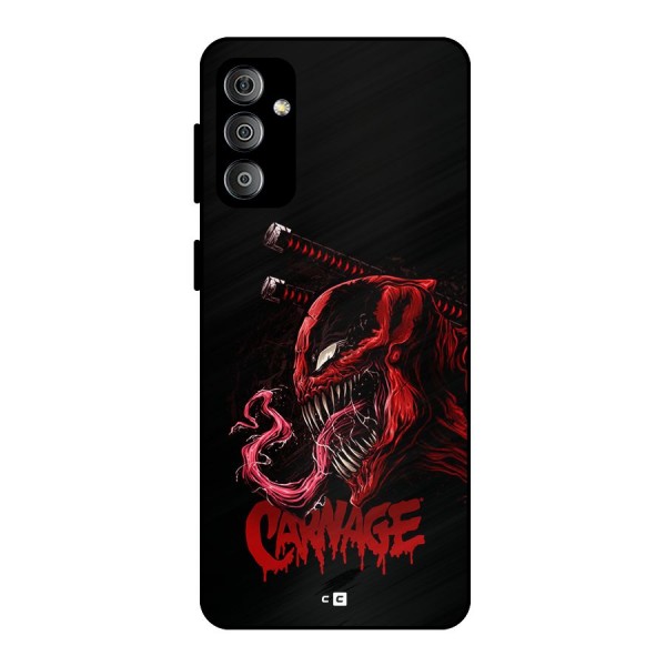 Hybrid Carnage Metal Back Case for Galaxy F23