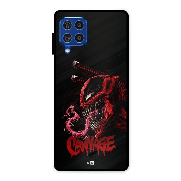 Hybrid Carnage Metal Back Case for Galaxy F62