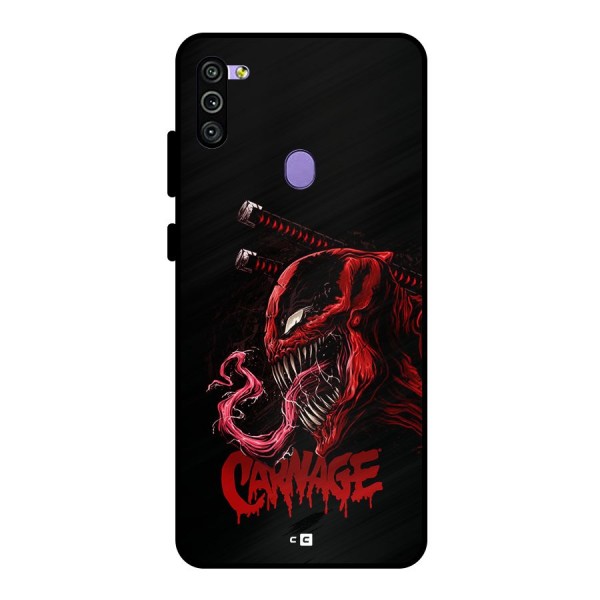 Hybrid Carnage Metal Back Case for Galaxy M11