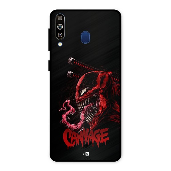 Hybrid Carnage Metal Back Case for Galaxy M30