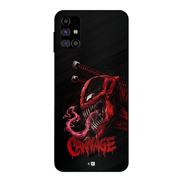 Hybrid Carnage Metal Back Case for Galaxy M31s