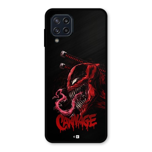 Hybrid Carnage Metal Back Case for Galaxy M32