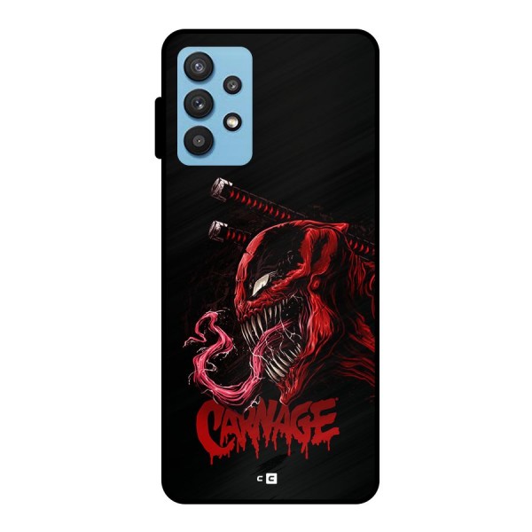 Hybrid Carnage Metal Back Case for Galaxy M32 5G