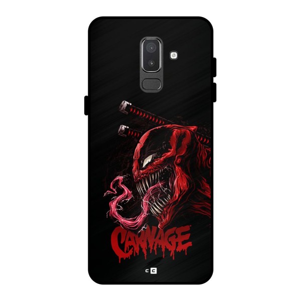 Hybrid Carnage Metal Back Case for Galaxy On8 (2018)