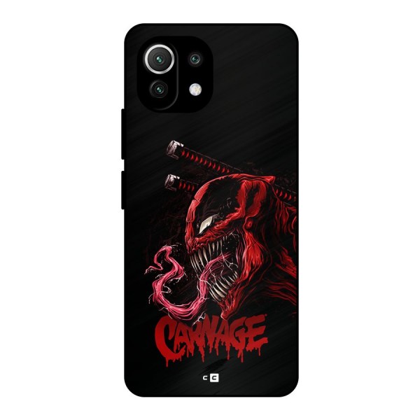 Hybrid Carnage Metal Back Case for Mi 11 Lite