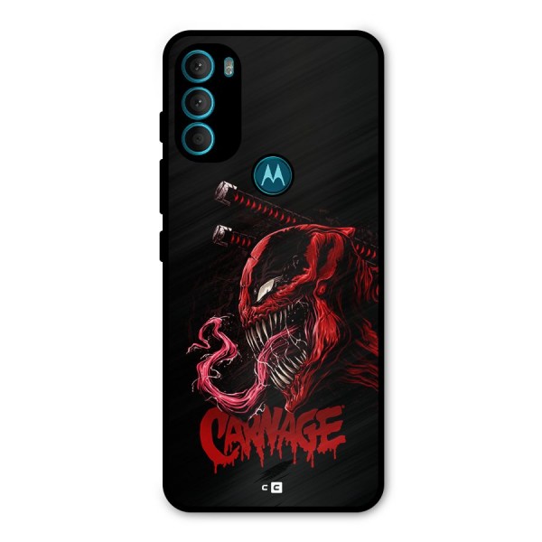 Hybrid Carnage Metal Back Case for Moto G71 5G