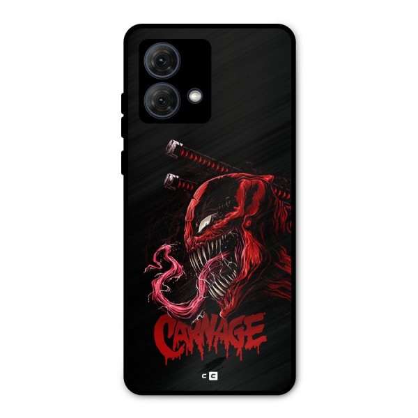 Hybrid Carnage Metal Back Case for Moto G84