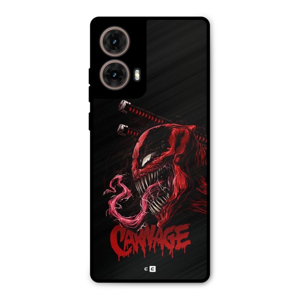 Hybrid Carnage Metal Back Case for Moto G85