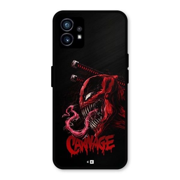 Hybrid Carnage Metal Back Case for Nothing Phone 1