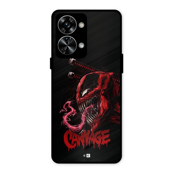 Hybrid Carnage Metal Back Case for OnePlus Nord 2T