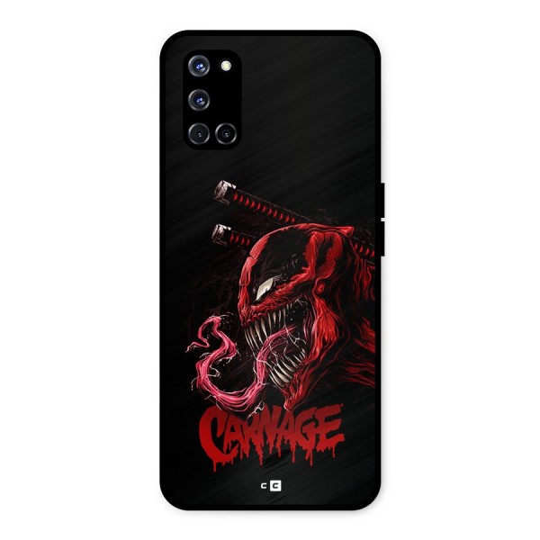 Hybrid Carnage Metal Back Case for Oppo A52