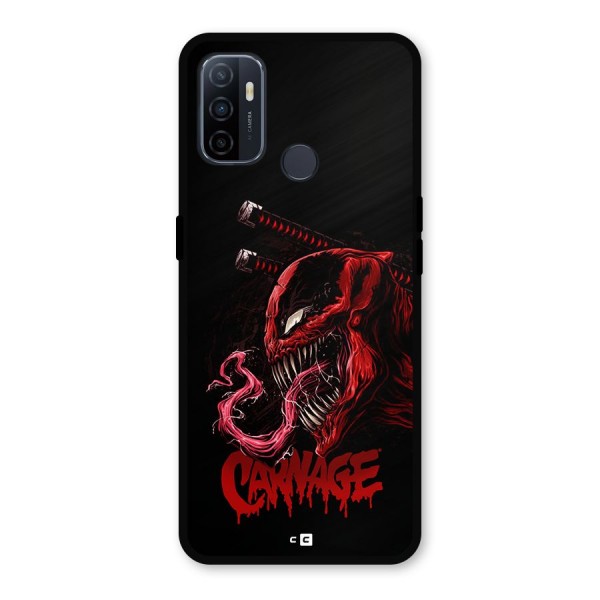 Hybrid Carnage Metal Back Case for Oppo A53