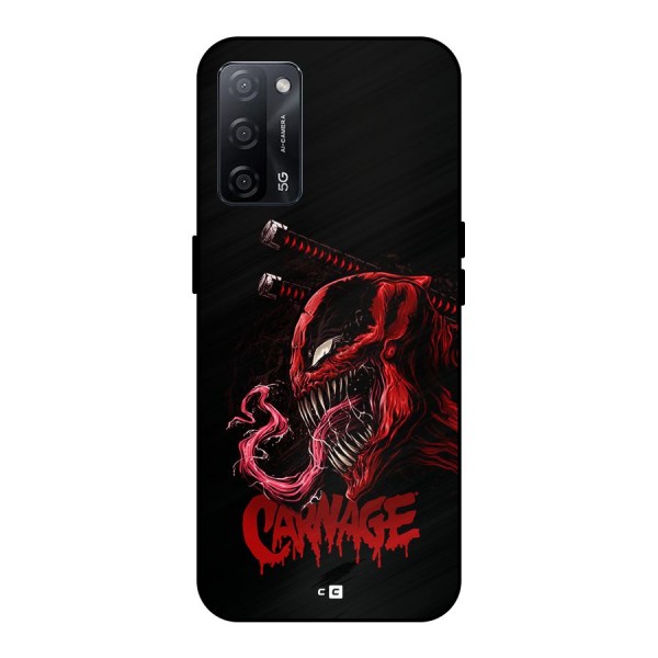 Hybrid Carnage Metal Back Case for Oppo A53s 5G