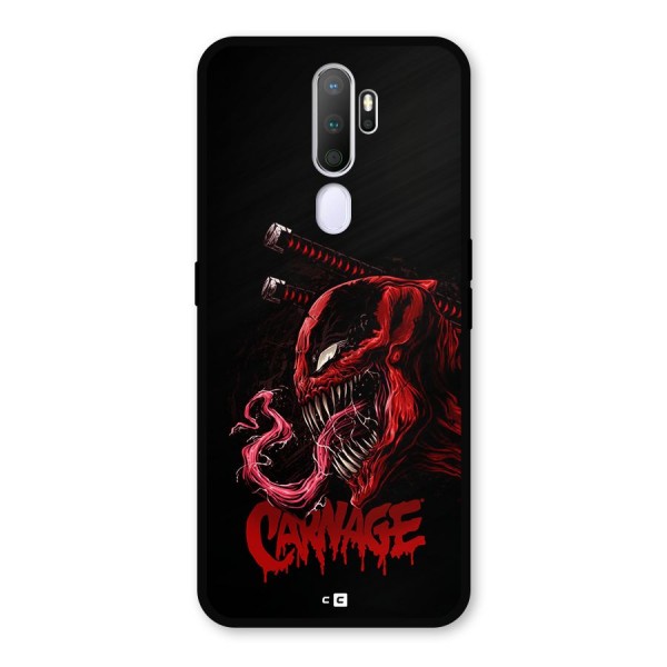 Hybrid Carnage Metal Back Case for Oppo A5 (2020)