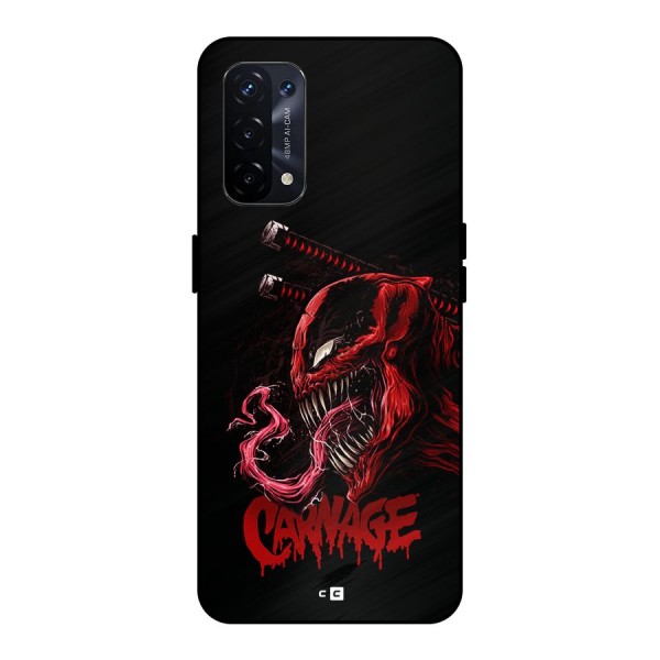 Hybrid Carnage Metal Back Case for Oppo A74 5G