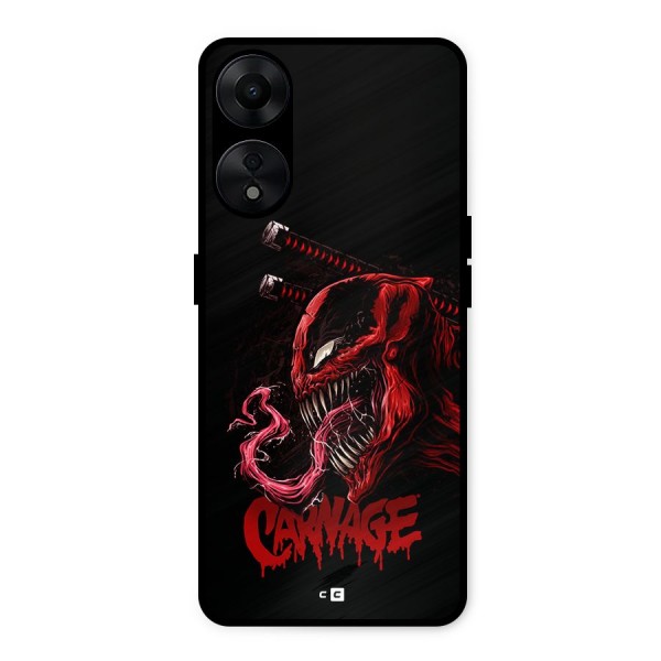 Hybrid Carnage Metal Back Case for Oppo A78 5G