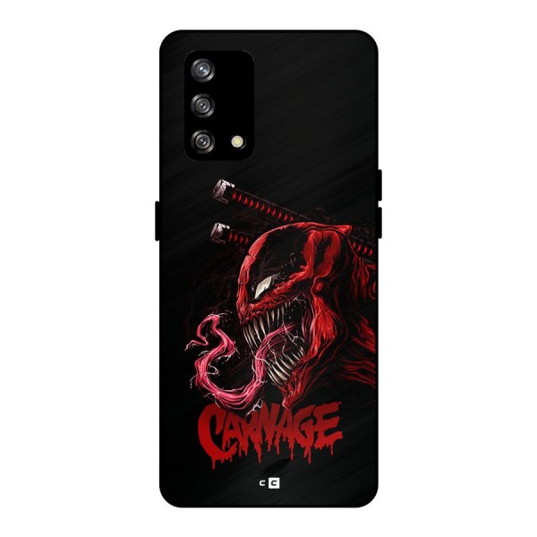 Hybrid Carnage Metal Back Case for Oppo F19