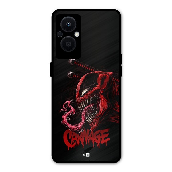 Hybrid Carnage Metal Back Case for Oppo F21s Pro 5G