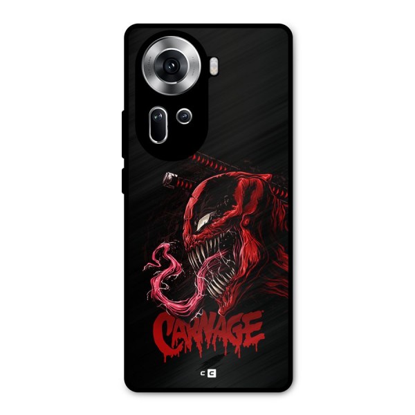 Hybrid Carnage Metal Back Case for Oppo Reno11 5G