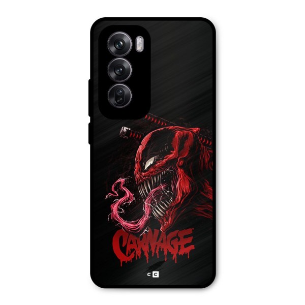 Hybrid Carnage Metal Back Case for Oppo Reno12 Pro