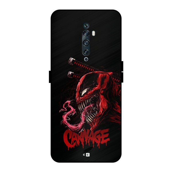 Hybrid Carnage Metal Back Case for Oppo Reno2 F