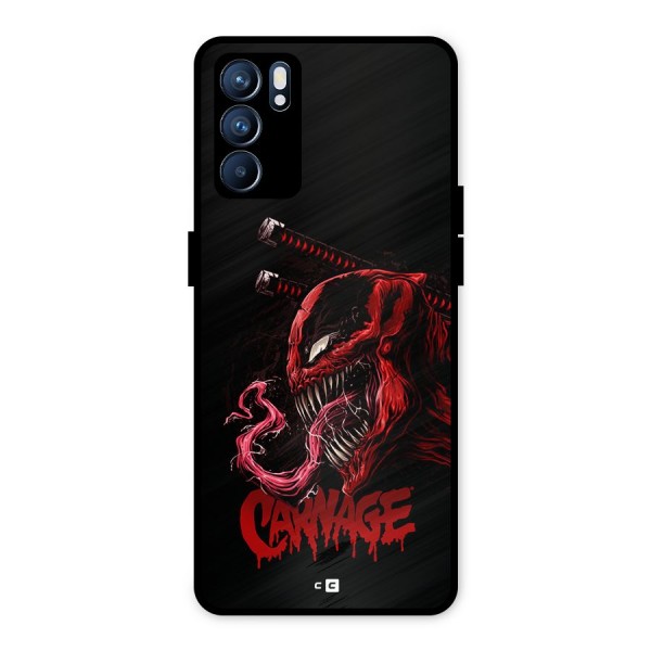 Hybrid Carnage Metal Back Case for Oppo Reno6 5G