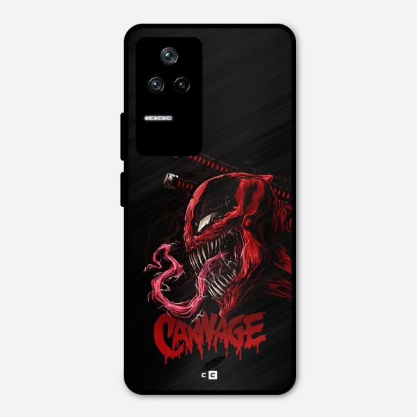 Hybrid Carnage Metal Back Case for Poco F4 5G