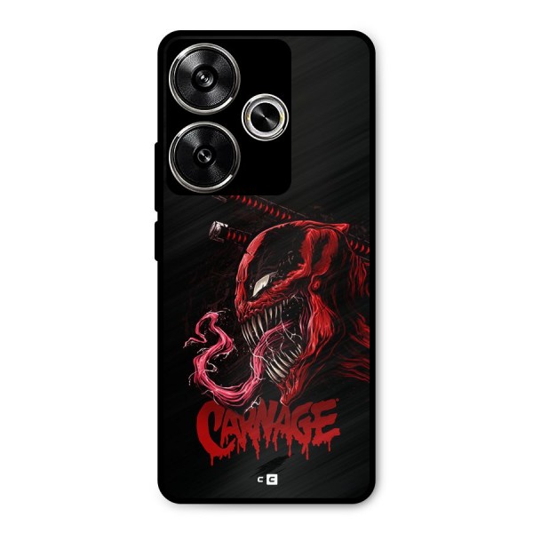 Hybrid Carnage Metal Back Case for Poco F6